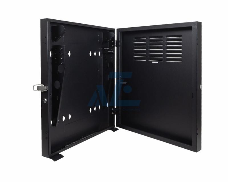 4U Vertical Wall Mount Rack Enclosure 20 Inch Switch Depth AZE